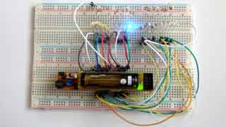 ブレッドボードでＬＥＤ点灯チェック（単４－ＤＩＰ）
