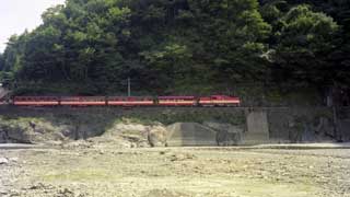 大きなディーゼル機関車の列車